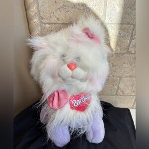 Mattel, Inc. Vintage 1986 Barbie Soft Sparkles Cat Stuffed Animal Retro